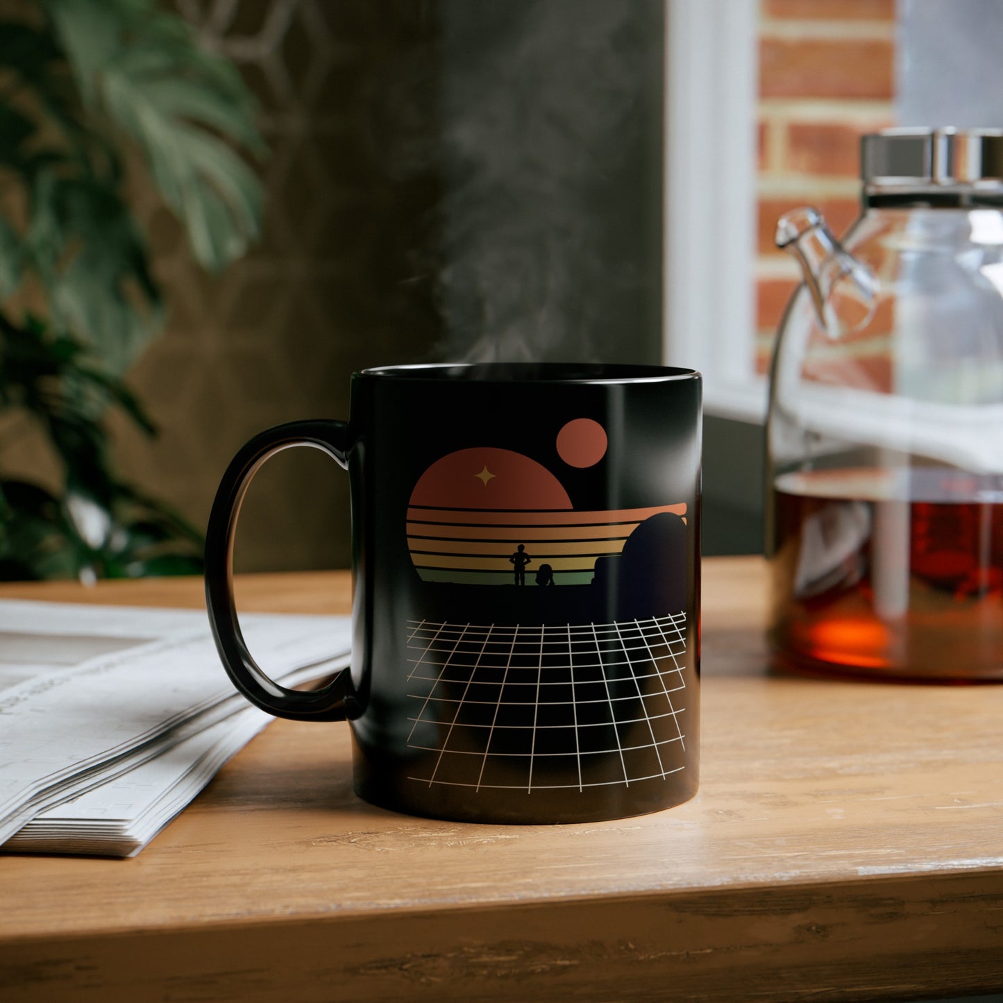 Two Sunsets Black Mug (11oz, 15oz)