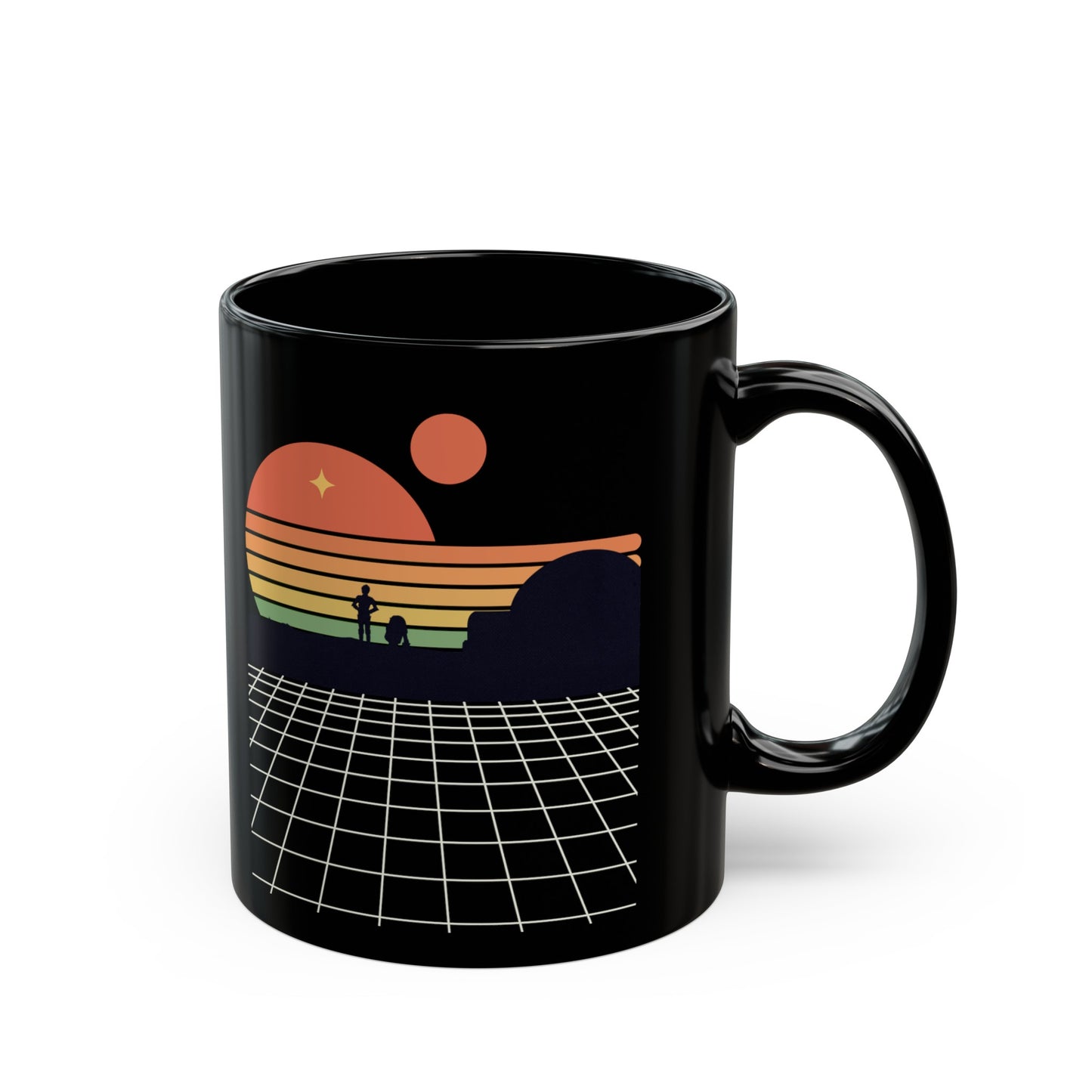 Two Sunsets Black Mug (11oz, 15oz)