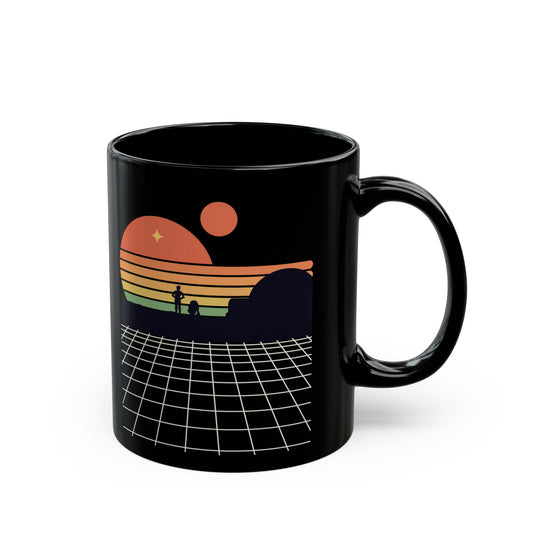 Two Sunsets Black Mug (11oz, 15oz)