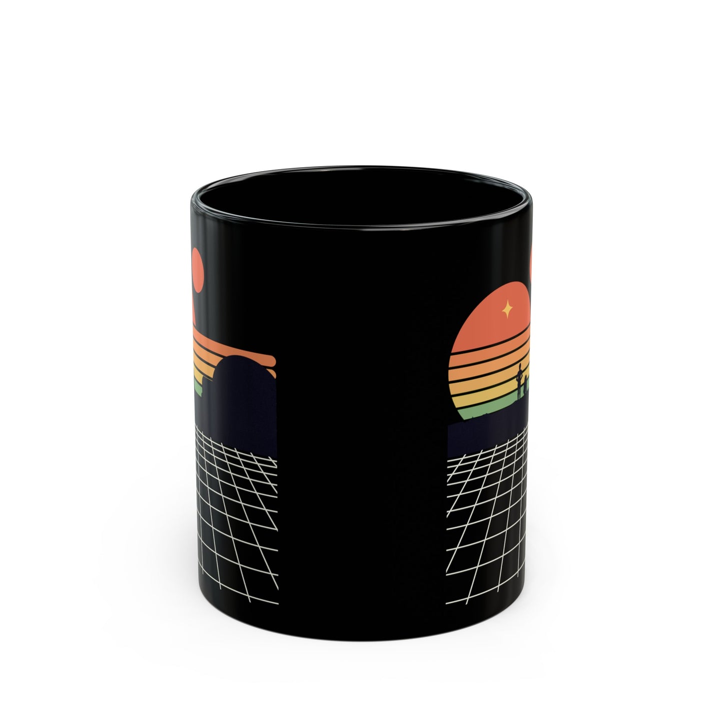 Two Sunsets Black Mug (11oz, 15oz)