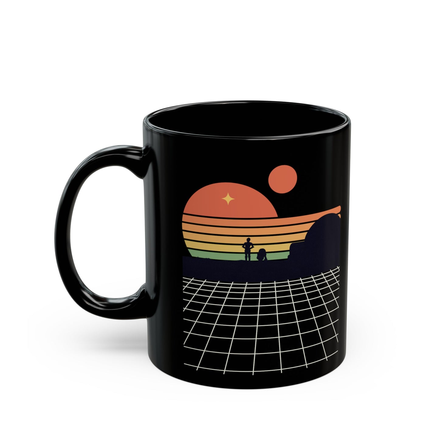 Two Sunsets Black Mug (11oz, 15oz)